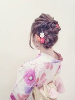 シェヴー(Cheveux)&nbsp;浴衣◆編み込みアレンジスタイル