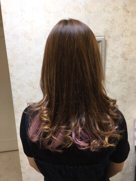 美容室 ティンカーベル インナーカラー