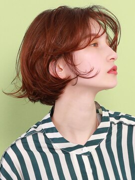 ピークアブー 銀座中央通り(PEEK-A-BOO) センターパートのレイヤーボブ 【銀座】