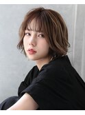 『estrela』大人可愛い ハイライトエアリーボブ  オン眉