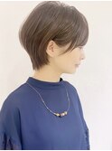 大人可愛い前髪ありのひし形マッシュショートヘア３０代４０代