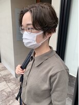 ヘアー アイス ルーチェ(HAIR ICI LUCE)&nbsp;担当西田　ハンサムショート　ショートヘア　センターパート