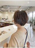 おさまりよくまとまりやすく ショートボブ