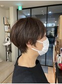 外ハネボブ/ペールベージュ[髪質改善/ヘッドスパ白髪染め/新宿】