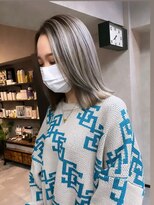 サニー 渋谷(SUNNY)&nbsp;バレイヤージュショコラアッシュハイライトグレージュカラー