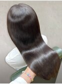 縮毛矯正ロング♪コスメストレート髪質改善ココアベージュ