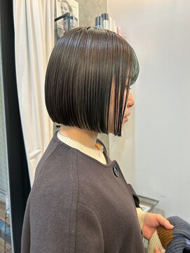 ボンド 三軒茶屋(Bond) 切りっぱなしボブ × フェイスフレーミングカラー
