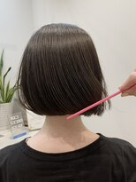 首周りがスッキリ見える小顔ミニボブ【銀座】