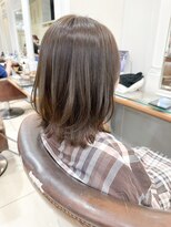 ネオリーブアイム 横浜西口店(Neolive aim)&nbsp;オリーブグレー くびれボブ  セミディ【横浜】k