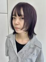 ビューナゴヤ 名駅(VIEW NAGOYA)&nbsp;切りっぱなしボブ/ブルーブラック/ミニボブ/似合わせカット