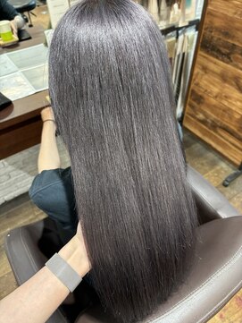 ミリ 奈良店(mm) ラベンダーグレージュ/透明感カラー/韓国/髪質改善/奈良駅/奈良/