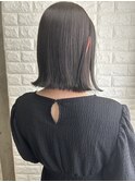 アッシュグレージュ/ブリーチなし/透明感カラー/艶カラー