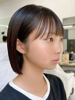 ルアン 上通り(ruen) ぷつっとボブ ボブ 熊本ボブ 熊本美容室 ruen 右田莉奈