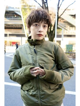 ヴェイン 渋谷(vain) ショートパーマ　ニュアンスパーマ　ベージュカラー