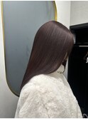 髪質改善メテオストレート×ピンクブラウン『銀座/個室』