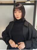 【リオン】ボブ/切りっぱなしボブ/顔まわりレイヤー/四条/河原町