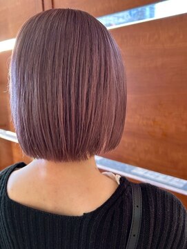 セットアップ 倉敷美和店(SET-UP) タッセルボブ/ぷつっとボブ/バレイヤージュ/チェリーレッド/艶髪