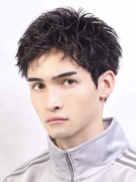 リップス 吉祥寺店 (LIPPS) アップバングランダムパーマソフトツイストスパイラル短髪吉祥寺