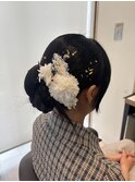 ヘアセット/セット/ヘアアレンジ/編み込み/発表会/結婚式/2次会