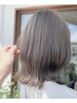 リエットヘアー 杢左店(Lie-et. hair)&nbsp;透明感グレージュ×外ハネボブ
