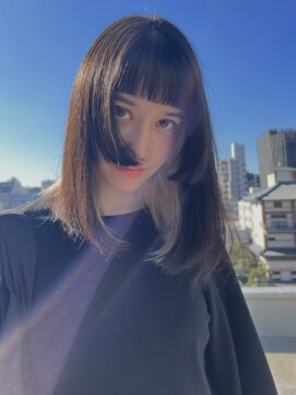 ロジェッタバイスノッブ(ROJETTA by snob) 姫カット+インナーカラー