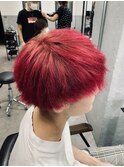 レッドマッシュケアブリーチフェザーパーマ波巻きパーマ