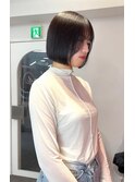☆ハッシュボブ×髪質改善×チャコールグレー×レイヤー