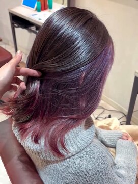 インナーカラー/ダブルカラー/ピンク/ラベンダー/推しカラー