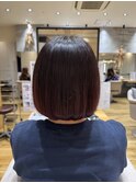 髪質改善カラー×チェリーレッド