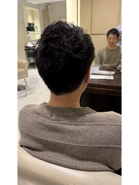 ヘア&エステ ヒロイン 西武池袋店 池袋大人メンズスパイキーショートスタイル。