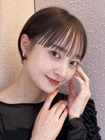 サンドイエナ 横浜店(sand yena)&nbsp;くびレイヤーボブルフネビージュ小顔ワンレンこなれミディ