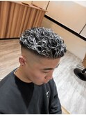 極道ホワイトメッシュパーマ