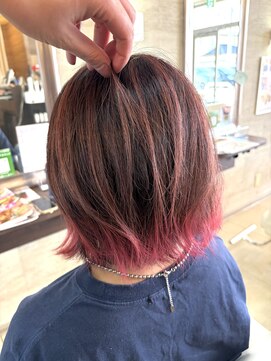 ヘアメイク アージュ 新宮店(HAIR MAKE age) ハイライト×グラデーションカラー