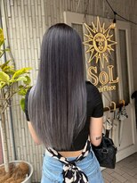 ヘアプレイスソル (HAIR PLACE SoL)&nbsp;ブリーチカラー/グレージュカラー/ストレートヘア