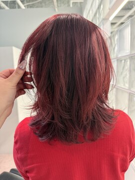 ミッシュバイアーバン(misch by urban.) レイヤー/レッドカラー/透明感カラー