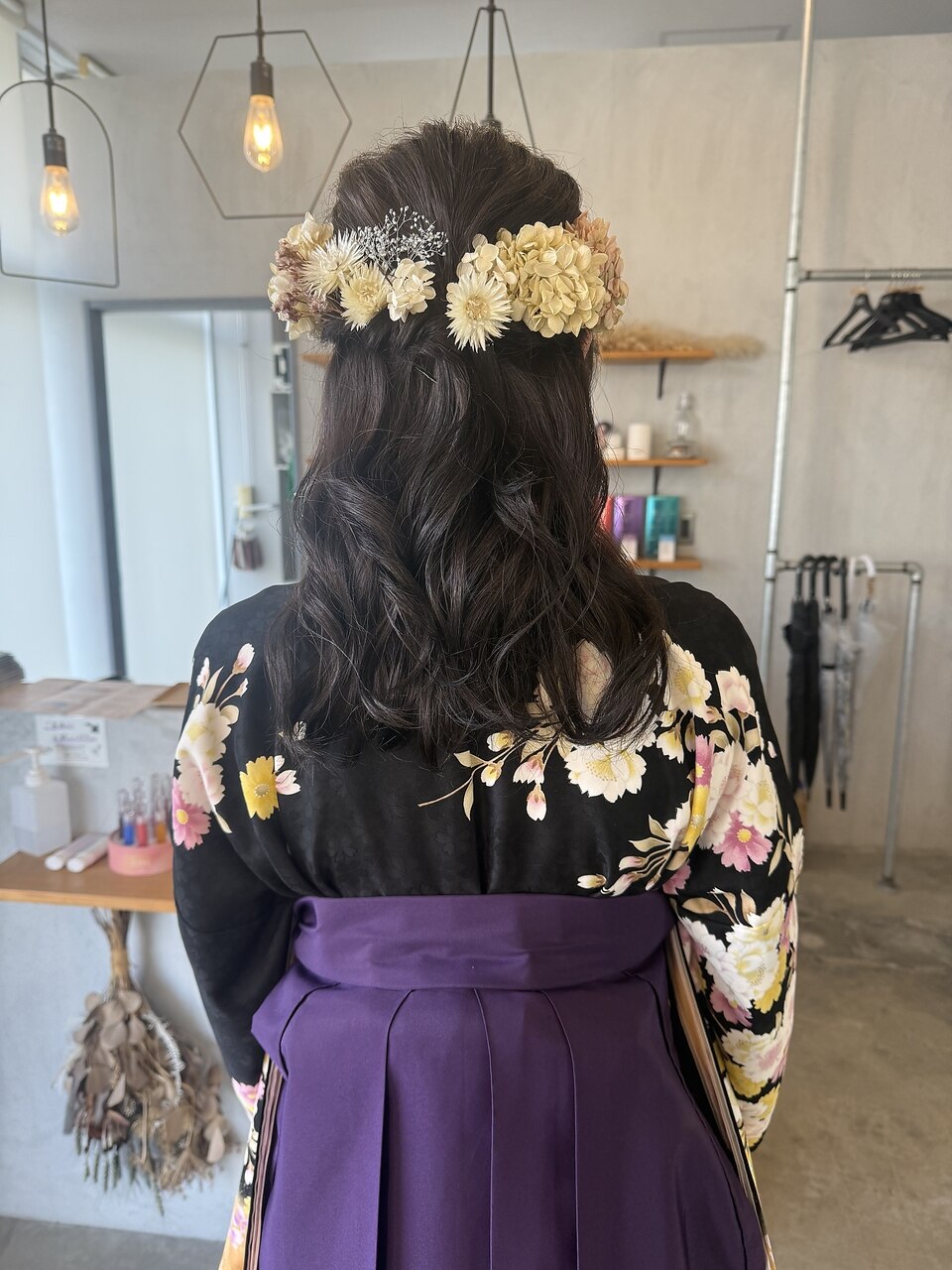 卒業式ヘアセットハーフアップゆるふわ：L274676900｜シェル 津山の手