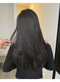 レイヤーカット ココアブラウン 顔周りカット 韓国 春カラー