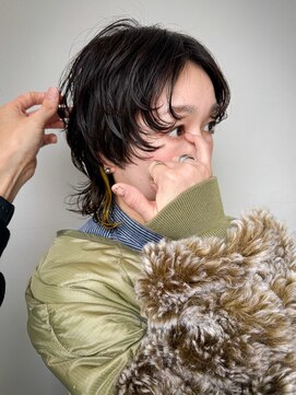 グラフ ヘアーズ ラボ graf hair's lab アクセントカラーウルフ