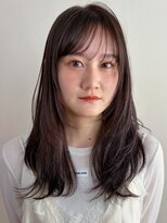 マッシュ チャヤマチ(MASHU chayamachi) 柔らか透明感/ブリーチなし/ラベンダーブラウン/レイヤーカット