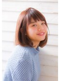 【GARDEN KOMAKI】柔らかスポンテニアスボブにフリンジバング