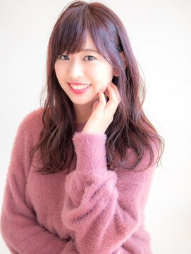 ハロ(HALO) ロング・ピンク・ゆるまき