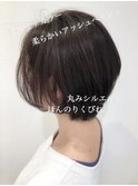 大人綺麗の丸みボブ