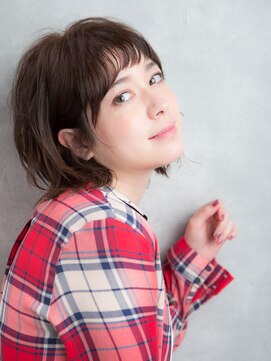 ノブヘアデザイン 杉田店(NOB hairdesign) 〈NOB杉田店〉ショートヘア小顔カット前髪カットアッシュ黒髪