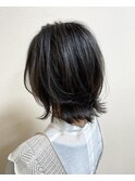 暗髪グレージュ