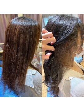 アヴァンス 天王寺店(AVANCE.) 【ビフォーアフター】×【インナーカラー】×【透明感】