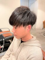 アンティコ(Antico)&nbsp;ツーブロック束感マッシュショート黒髪モテ髪ネープレスパーマ