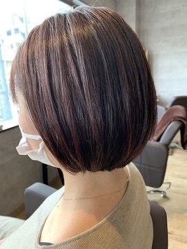 サロン ド ロイ(Salon de Roi) ミニボブ×ピンクブラウン☆