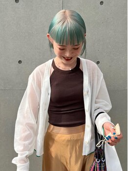 チカシツ(Chikashitsu)の写真/【南堀江】<< it’s own color... >>―ハイトーンもダメージレスに。ファッションの様にヘアカラーを纏う―