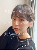 [代々木]ナチュラルピンクスイートAラインの甘辛ショートボブ