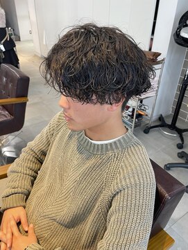 ザコーストバイネオリーブ 辻堂店(The coast by neolive) 波巻きパーマメンズスパイラルツーブロマッシュ